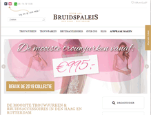 Tablet Screenshot of bruidspaleis.nl
